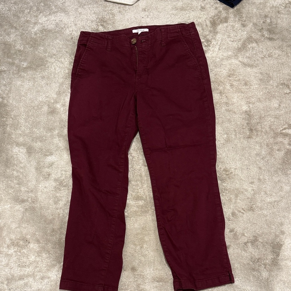 STS Burgundy Cropped Pants size 29